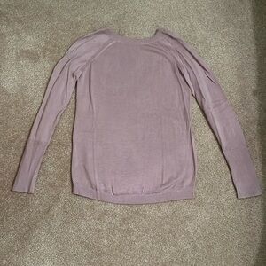 Lululemon Light Purple Open Back Sweater Size 6
